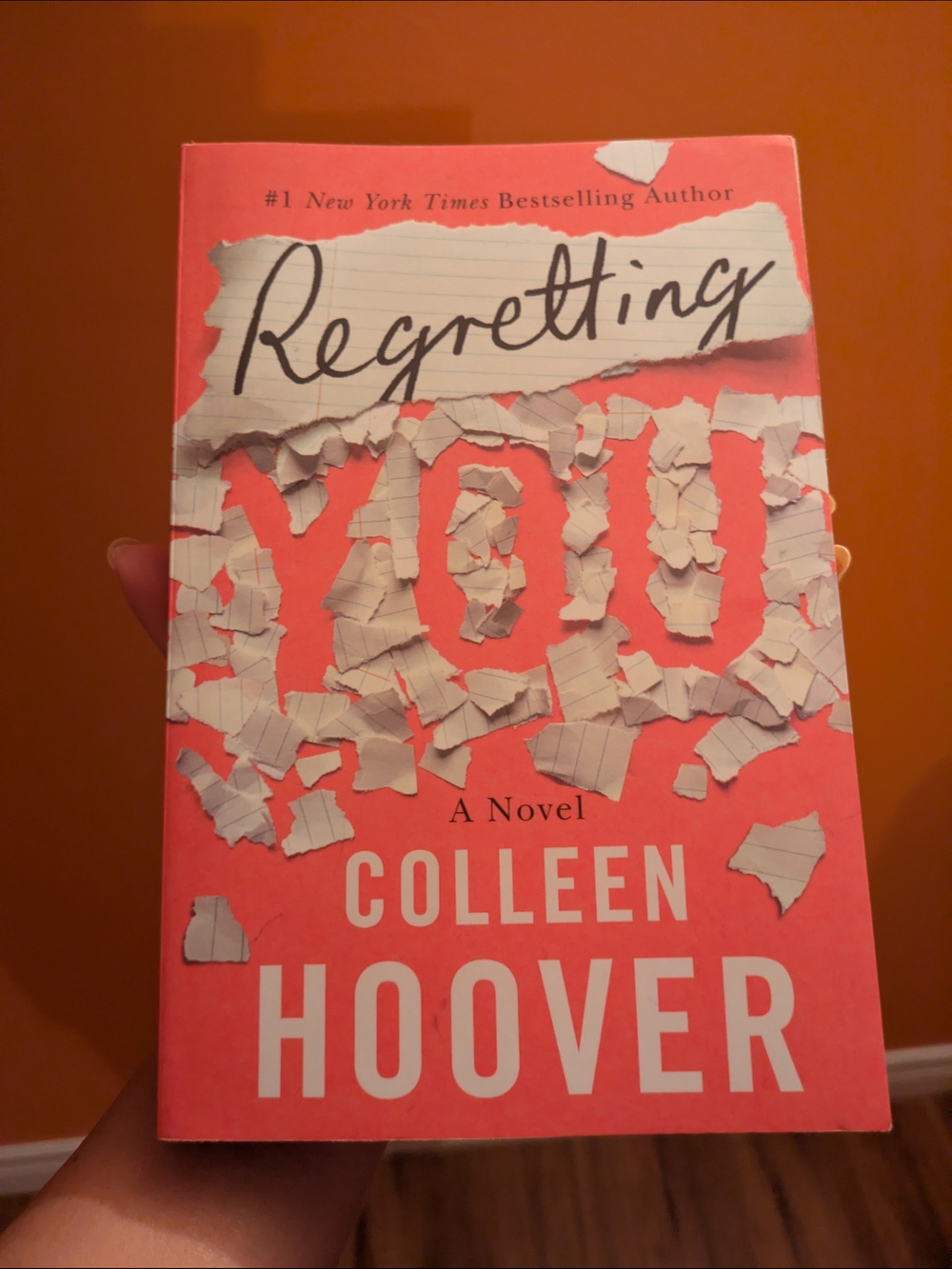 Regretting You by Colleen Hoover Paperback Novel